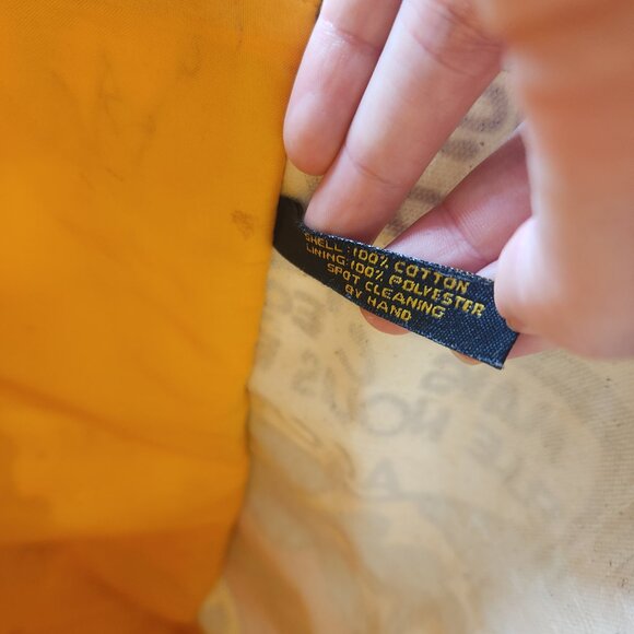 ⭐️ Chaudry Pop Art Comic Book Yellow Style Canvas Tote Purse - Picture 11 of 13